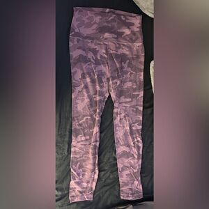 lululemon athletica Pink/Purple Camouflage Leggings
